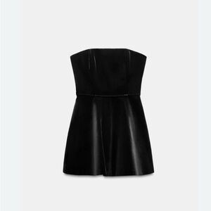 Zara velvet Romper  Dress